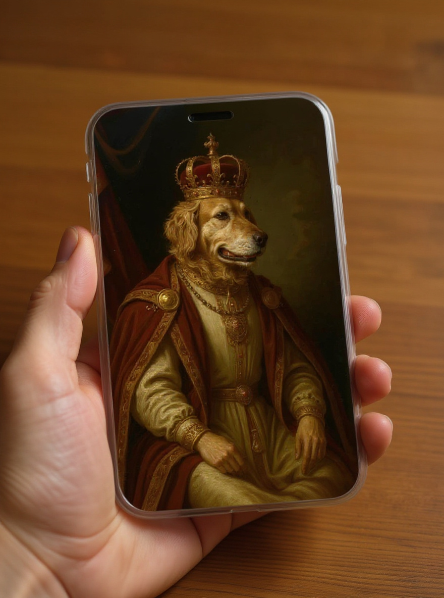 Portrait d'animal sur Coque