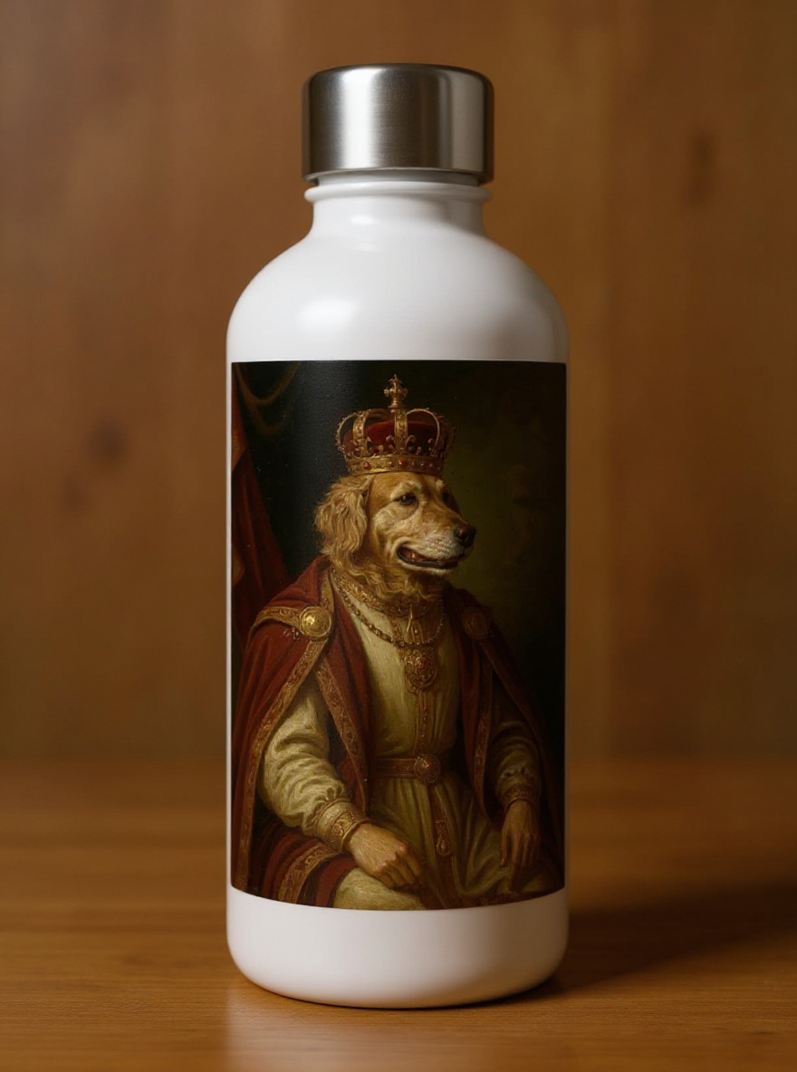 Portrait d'animal sur Gourde