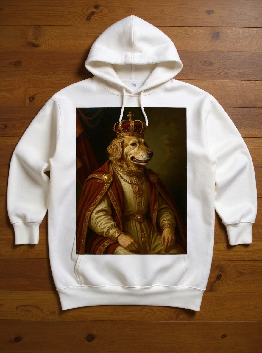 Portrait d'animal sur Hoodie
