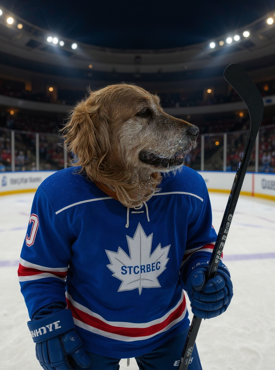 Portrait d'animal — Étoile du hockey
