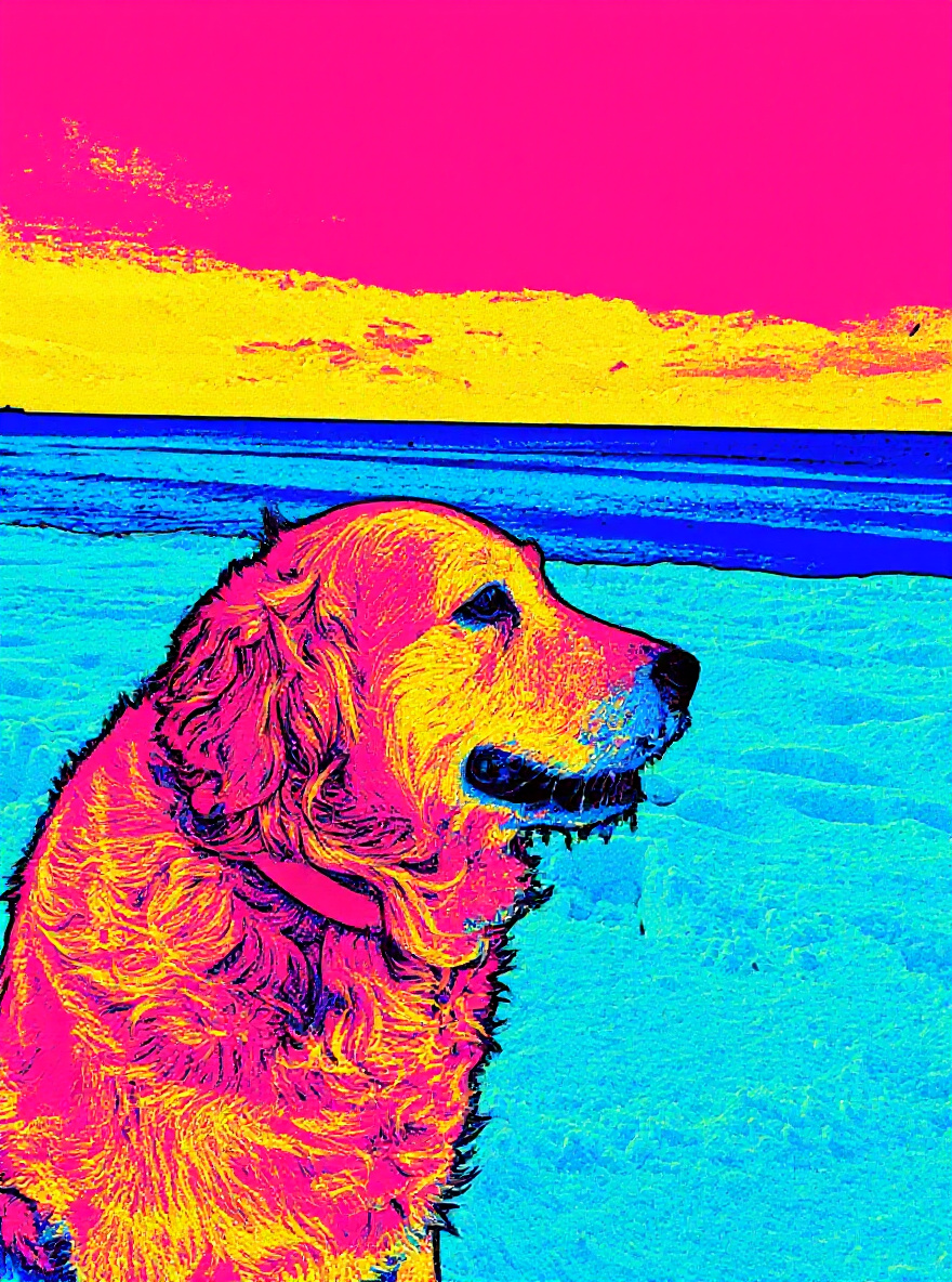 Portrait d'animal — Pop art
